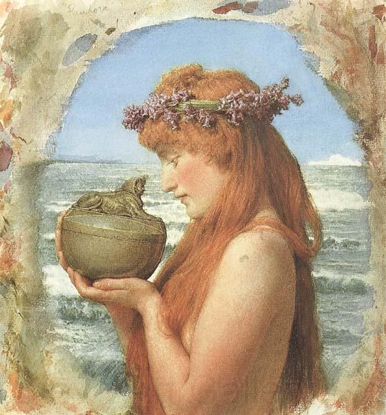 Sir Lawrence Alma-Tadema,OM.RA,RWS Pandora (mk46) Germany oil painting art